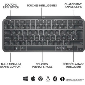 MX KEYS MINI WRLS ILLUMINATED KB GRAPHITE - FRA