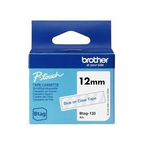 NEW BROTHER 12MM BTAG133 BLEU SUR TRANSPARENT