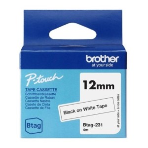 NEW BROTHER 12MM BTAG231 NOIR SUR BLANC
