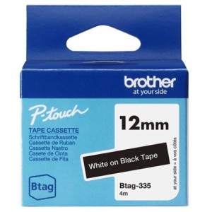 NEW BROTHER 12MM BTAG335 BLANC SUR NOIR
