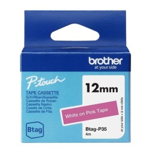 NEW BROTHER 12MM BTAGP35 BLANC SUR ROSE