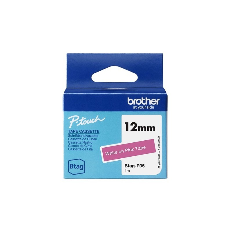NEW BROTHER 12MM BTAGP35 BLANC SUR ROSE