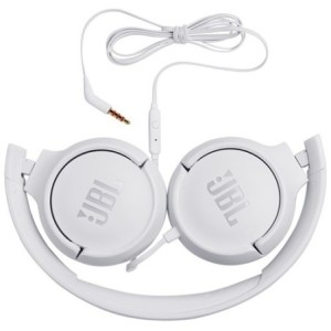 NEW JBL Tune 500 On-ear Foldable wired Headset White