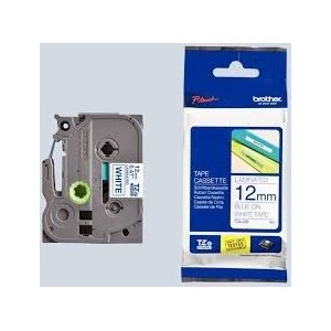 RUBAN 12mm Bleu / Blanc P-TOUCH 1290/2420/7100/1280CB/