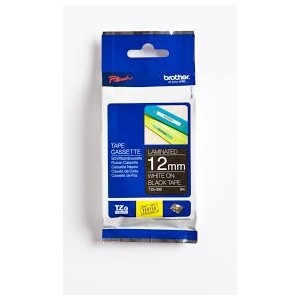 RUBAN 12mm laminé blanc/noir