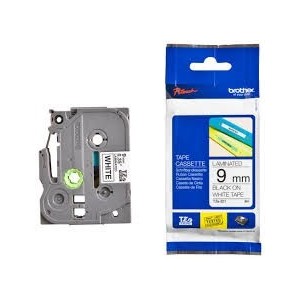 RUBAN 9mm Noir / Blanc P-TOUCH