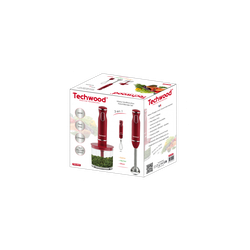TECHWOOD MIXEUR PLONGEANT 3 EN 1 ROUGE | BECHNARAMA