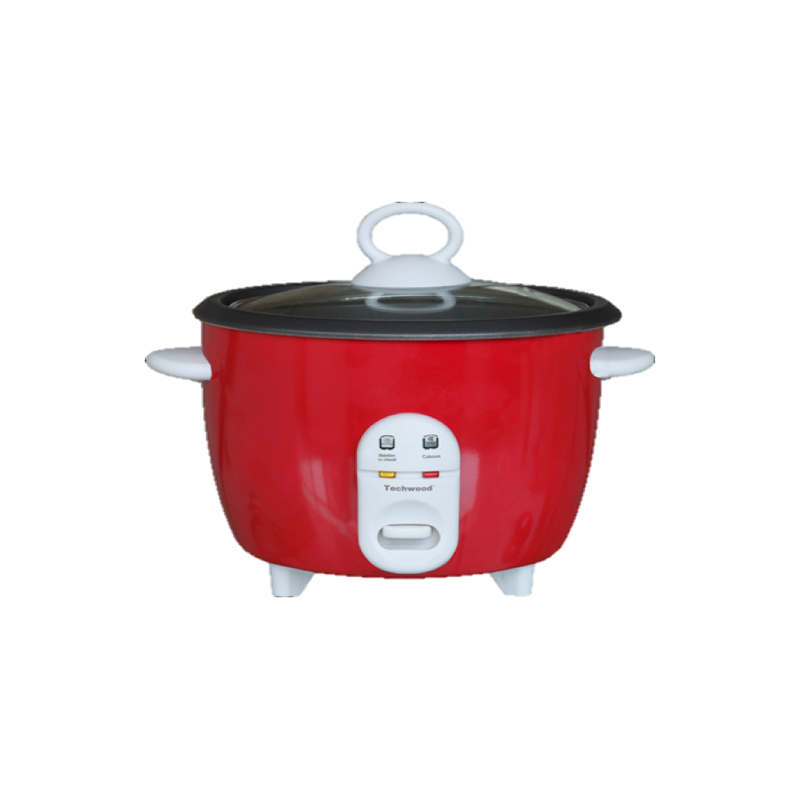 Techwood TCR-105 cuiseur à riz 1 L 400 W Noir, Rouge, Blanc