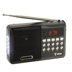TOKAI - Radio portable FM MP3 gris - Réf. RADRP125GTOK