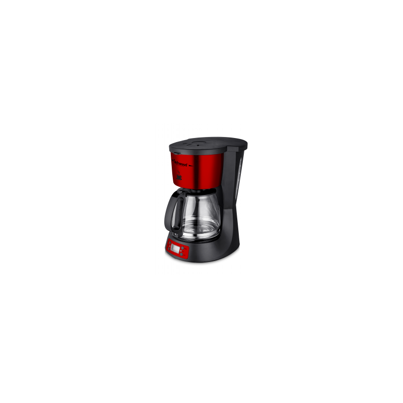 TECHWOOD Cafetiére Programmable 12 T iNOX ROUGE | BECHNARAMA