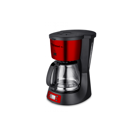 TECHWOOD Cafetiére Programmable 12 T iNOX ROUGE | BECHNARAMA