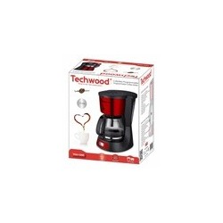 TECHWOOD Cafetiére Programmable 12 T iNOX ROUGE | BECHNARAMA