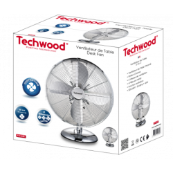 TECHWOOD Ventilateur de table Inox | BECHNARAMA