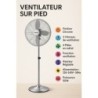 TECHWOOD Ventilateur sur Pied Chrome | BECHNARAMA