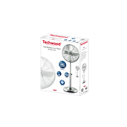 TECHWOOD Ventilateur sur Pied Chrome | BECHNARAMA