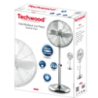 TECHWOOD Ventilateur sur Pied Chrome | BECHNARAMA