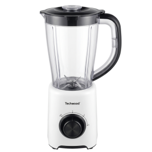 TECHWOOD Blender 1.5L blanc noir | BECHNARAMA