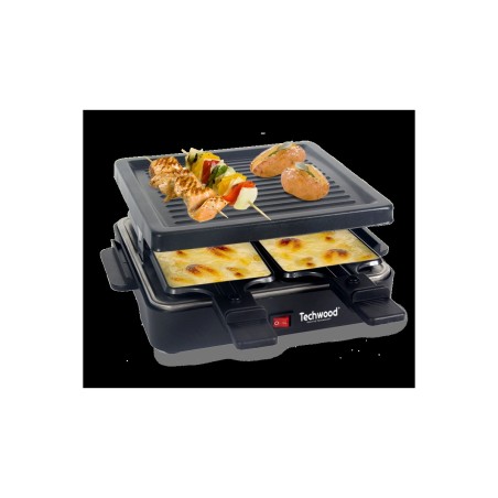 Techwood TRA-46 raclette 4 personne(s) 600 W Noir | BECHNARAMA