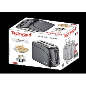 Techwood TGP-106 grille-pain 2 part(s) 700 W Noir | BECHNARAMA