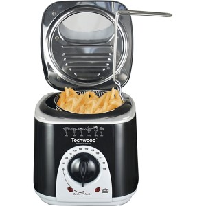 Techwood TFF-86 friteuse Unique 1 L Autonome 950 W Noir, Gri | BECHNAR