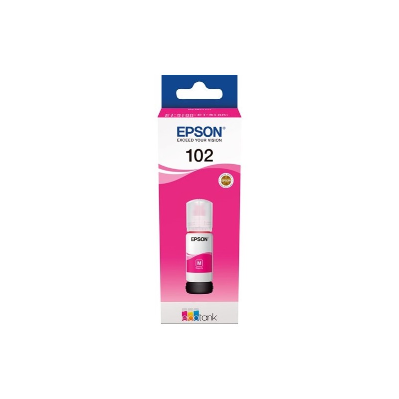 102 EcoTank Pigment magenta ink bottle
