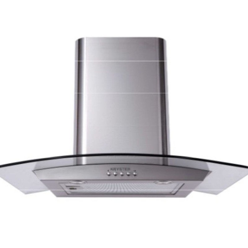 Hotte décorative Kryster KH60DECO3 60 cm 550 m³/h inox/verre