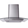 Hotte décorative Kryster KH60DECO3 60 cm 550 m³/h inox/verre