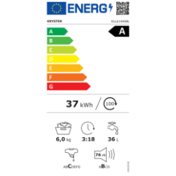Lave-linge frontal Kryster KLL614ASBL 6 kg 1000 tr/min inverter