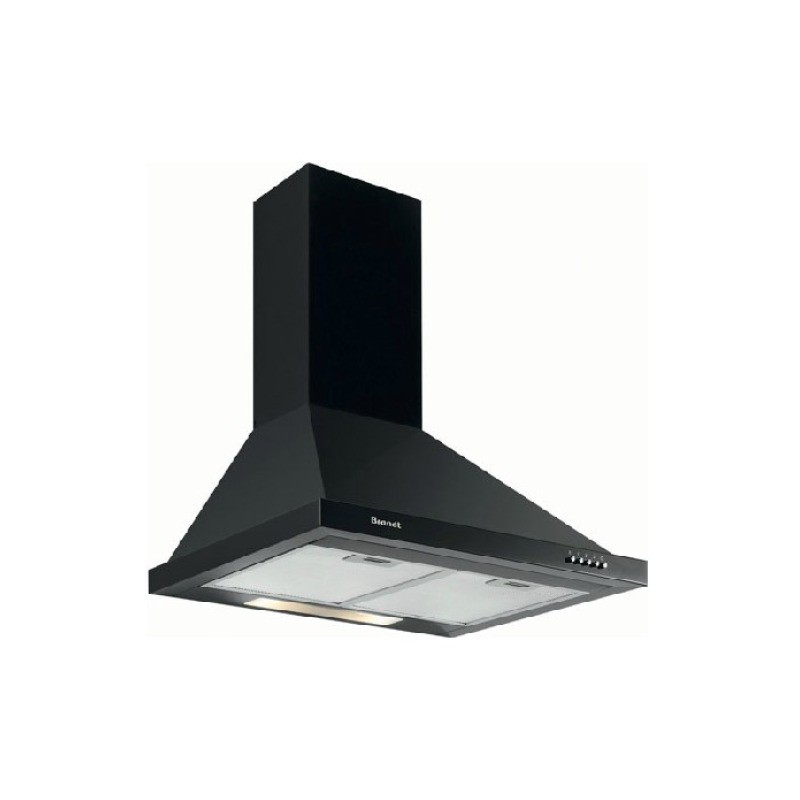 Hotte décorative murale Brandt AD1006B 60 cm 604 m³/h noir