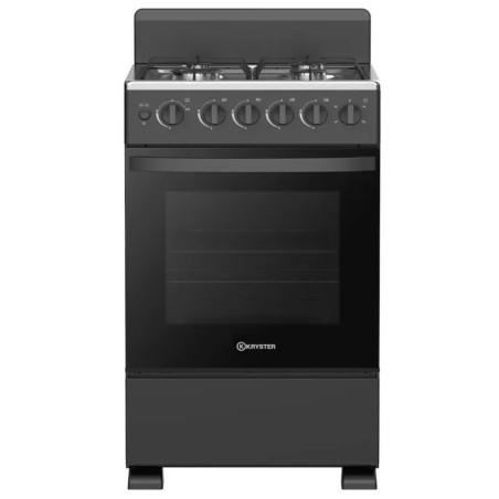 Cuisinière gaz Kryster KC55GGM5BK 4 feux 50 x 55 cm noir