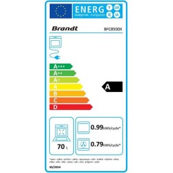 Four encastrable Brandt BFC8500X 70L multifonction catalyse inox