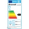 Four encastrable Brandt BOH1224BB 73L multifonction hydrolyse noir