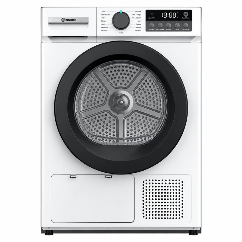 Sèche-linge pompe à chaleur Kryster KSL805SHPW 8 kg
