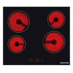 Plaque vitrocéramique Kryster KVITRO4K2 4 zones 60 cm verre noir