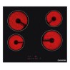 Plaque vitrocéramique Kryster KVITRO4K2 4 zones 60 cm verre noir