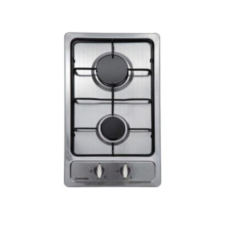 Domino gaz Kryster KDOM48X9 2 feux 30 cm inox