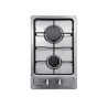 Domino gaz Kryster KDOM48X9 2 feux 30 cm inox