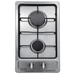 Domino gaz Kryster KDOM48X9 2 feux 30 cm inox