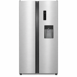 Réfrigérateur américain Kryster KSS514TEWDSR 503L No Frost avec réservoir d’eau silver