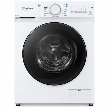 Lave-linge frontal Vedette LFVQ324W 12 kg 1400 tr/min