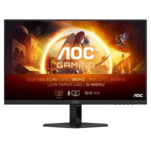 AOC GAMING- 1080p - 1920 x 1080 pixels - IPS- 1 ms - 16/9 - 180 Hz - - HDR10 - Adaptive Sync / G-SYNC Compatible - DisplayPort/H