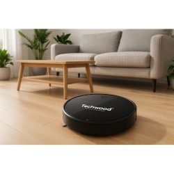 Aspirateur Robot 2 en 1 Techwood TAR-2036 Noir 0.35 litres