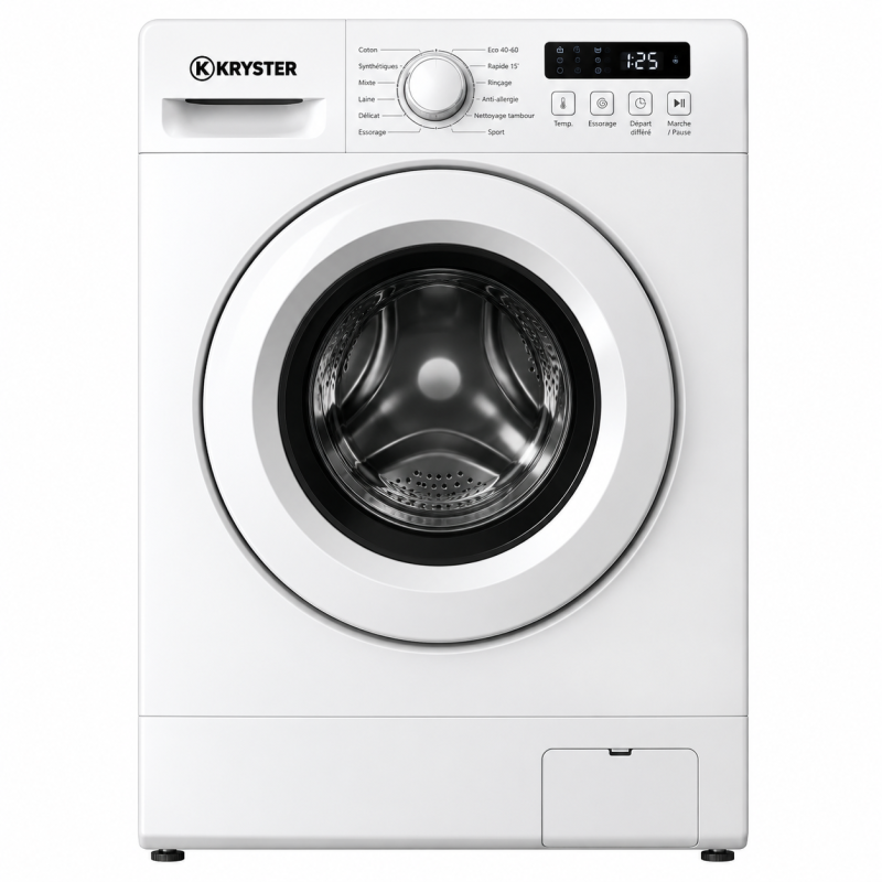 Lave-linge frontal Kryster KW0914A6W 9 kg 1400 tr/min inverter