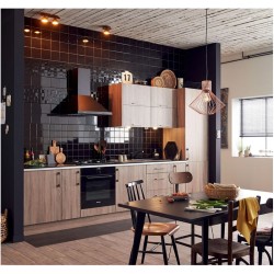 Hotte décorative murale Brandt AD1006B 60 cm 604 m³/h noir