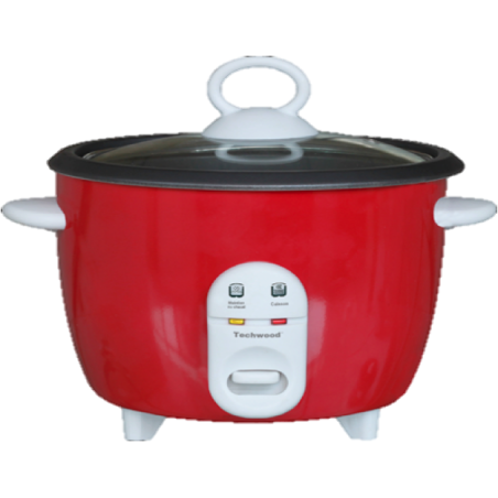 Techwood TCR-105 cuiseur à riz 1 L 400 W Noir, Rouge, Blanc | BECHNARA