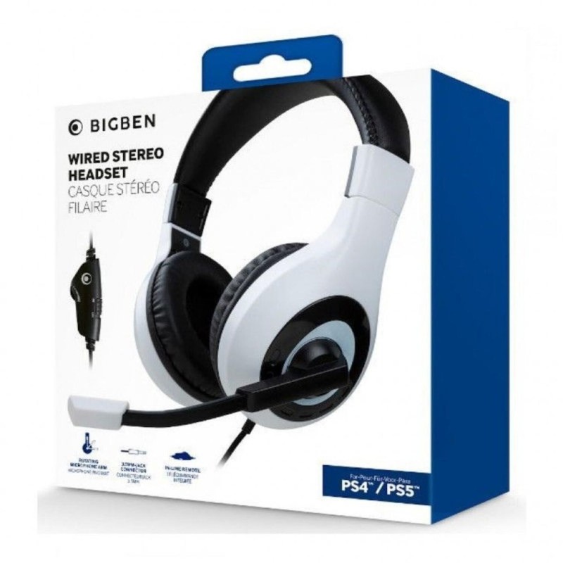 Bigben Interactive Wired Stereo Gaming Headset V1 Casques Avec fil Arceau Noir, Blanc