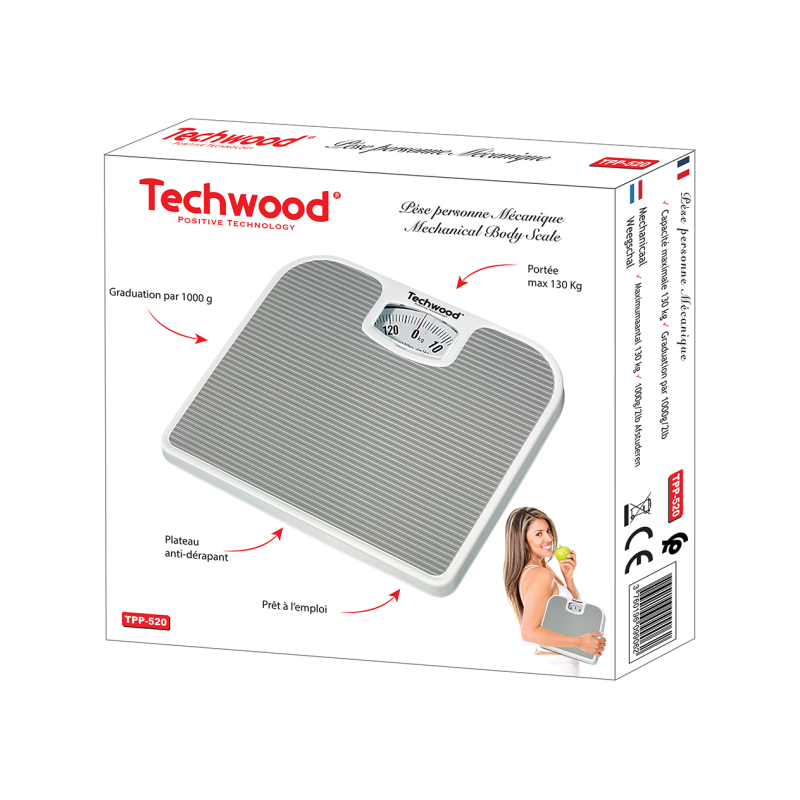 TECHWOOD pèse personne mécanique | BECHNARAMA