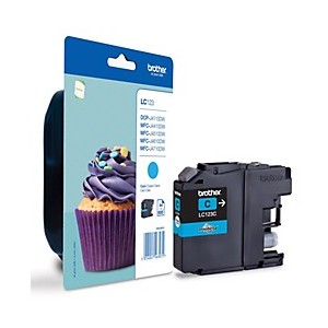 Brother LC123C Ink Jet Cyan (coli/5) MFC-J4510DW (coli/5)