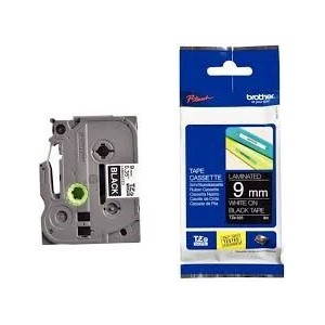 Brother TZE325 Ruban 9mm Blanc/Noir SUR COMMANDE