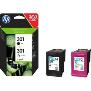 CRT HP 301 Combo Pack Noir + 3 Couleurs (MC 24 DC only)